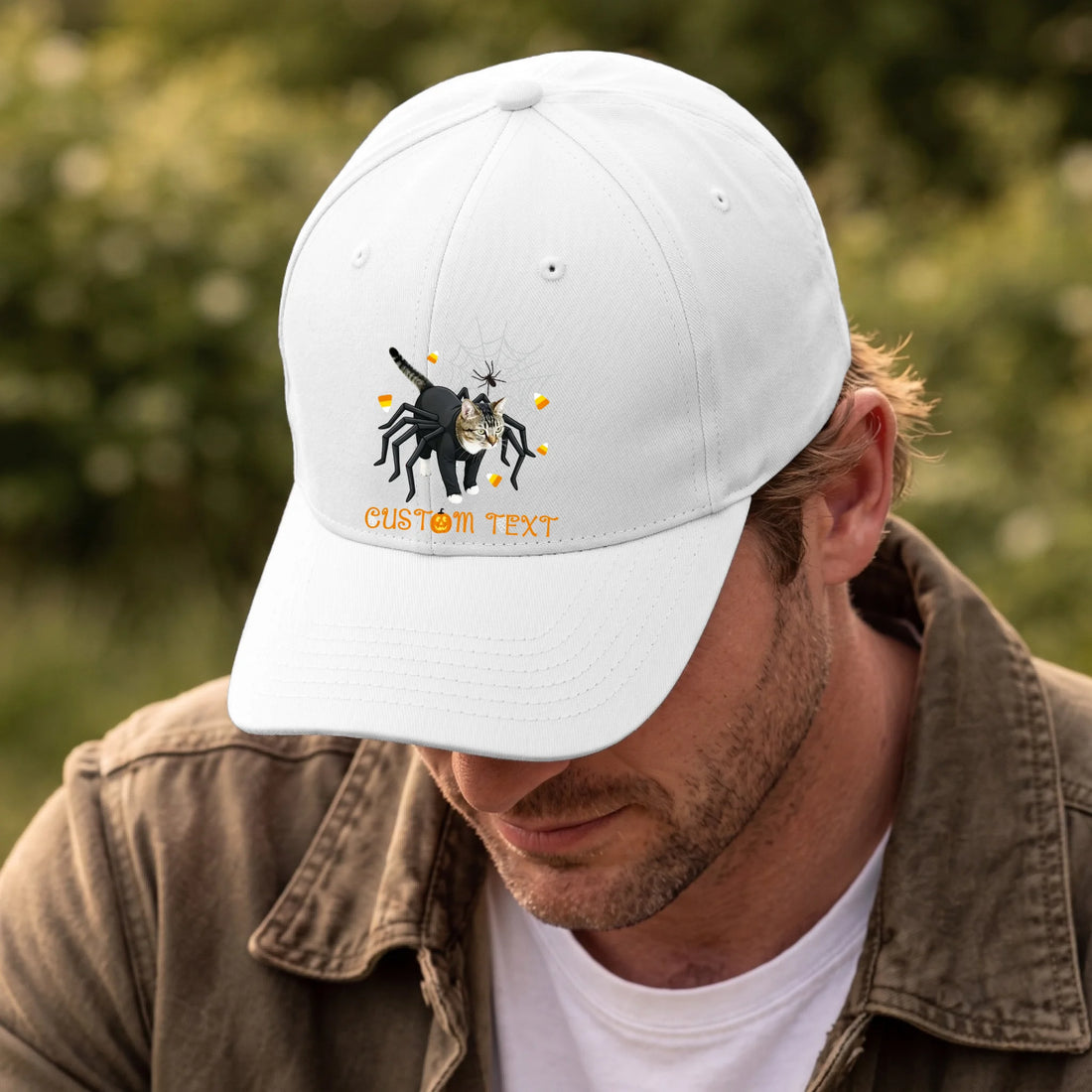 Front, Hat White-D