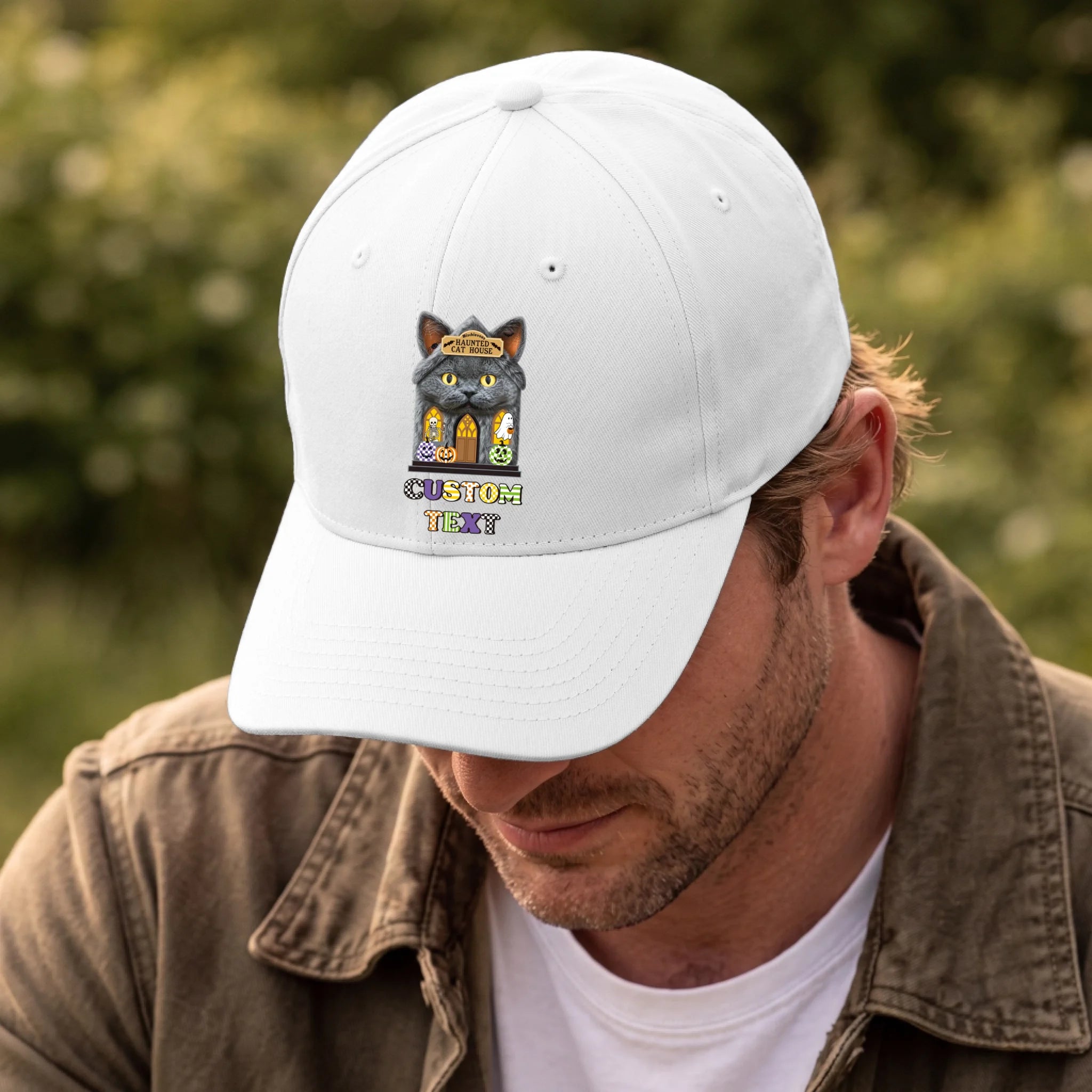 Front, Hat White-D