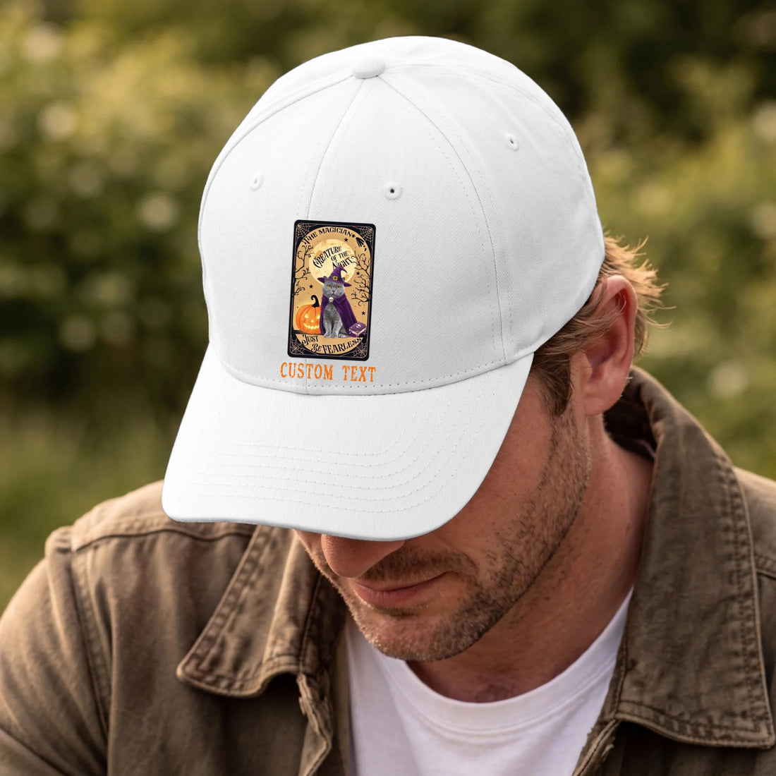 Front, Hat White-D