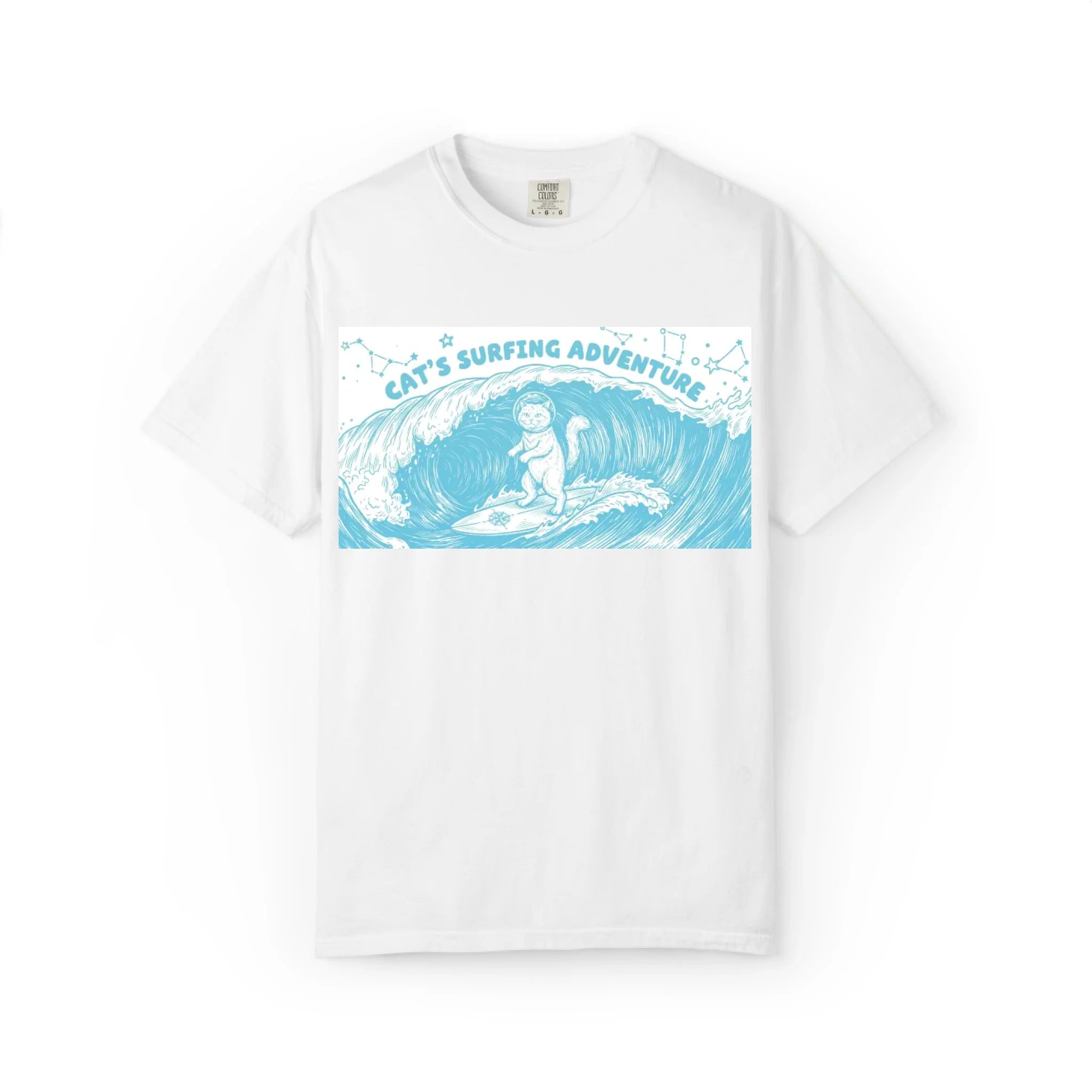 Cat's Surfing Adventure Graphic Tee