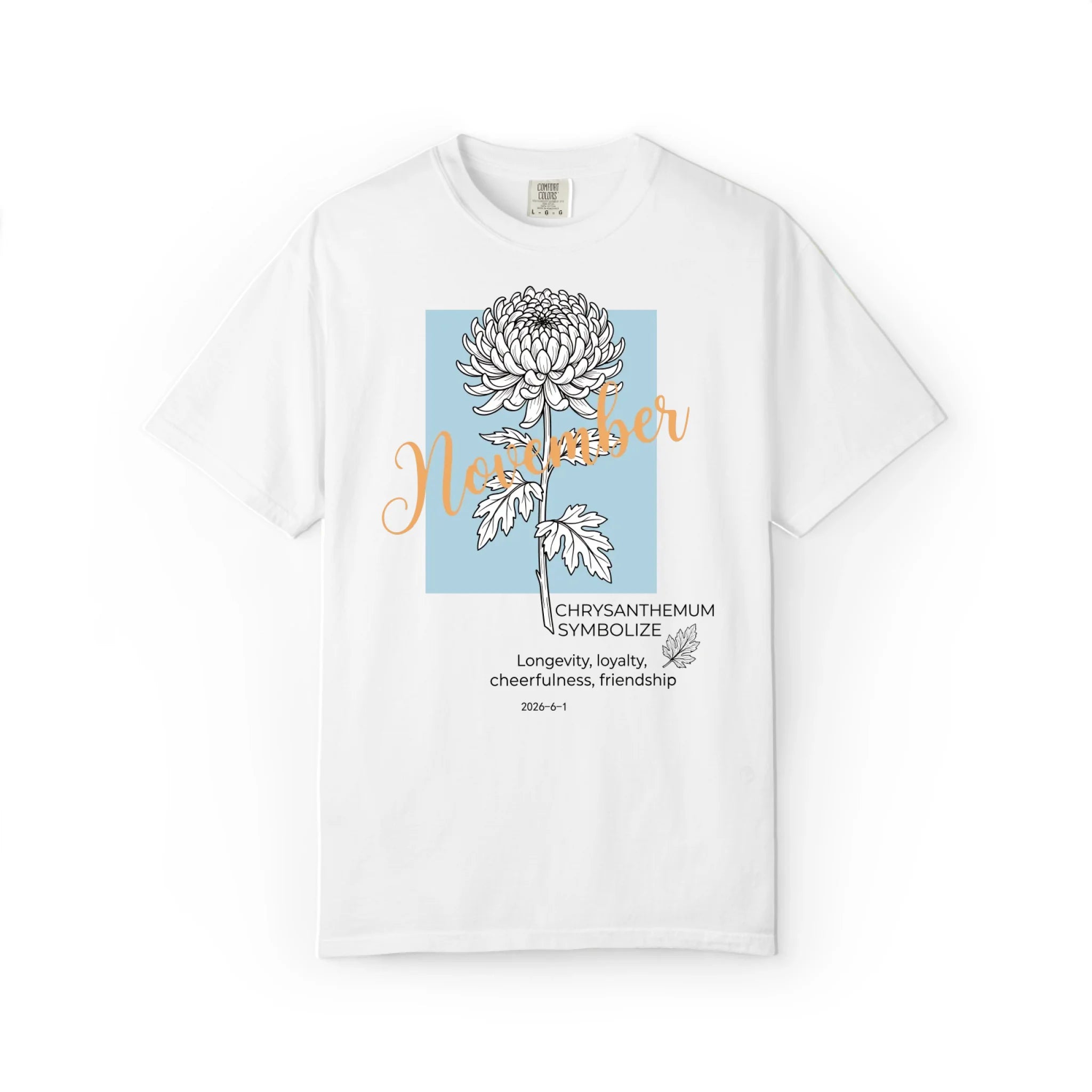 November Birth Flower: Chrysanthemum Graphic Tee