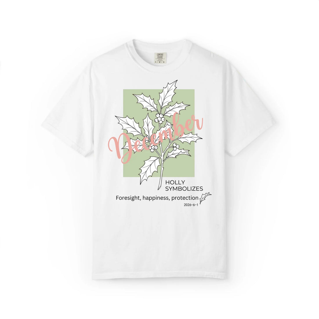 December Birth Flower: Holly Graphic Tee