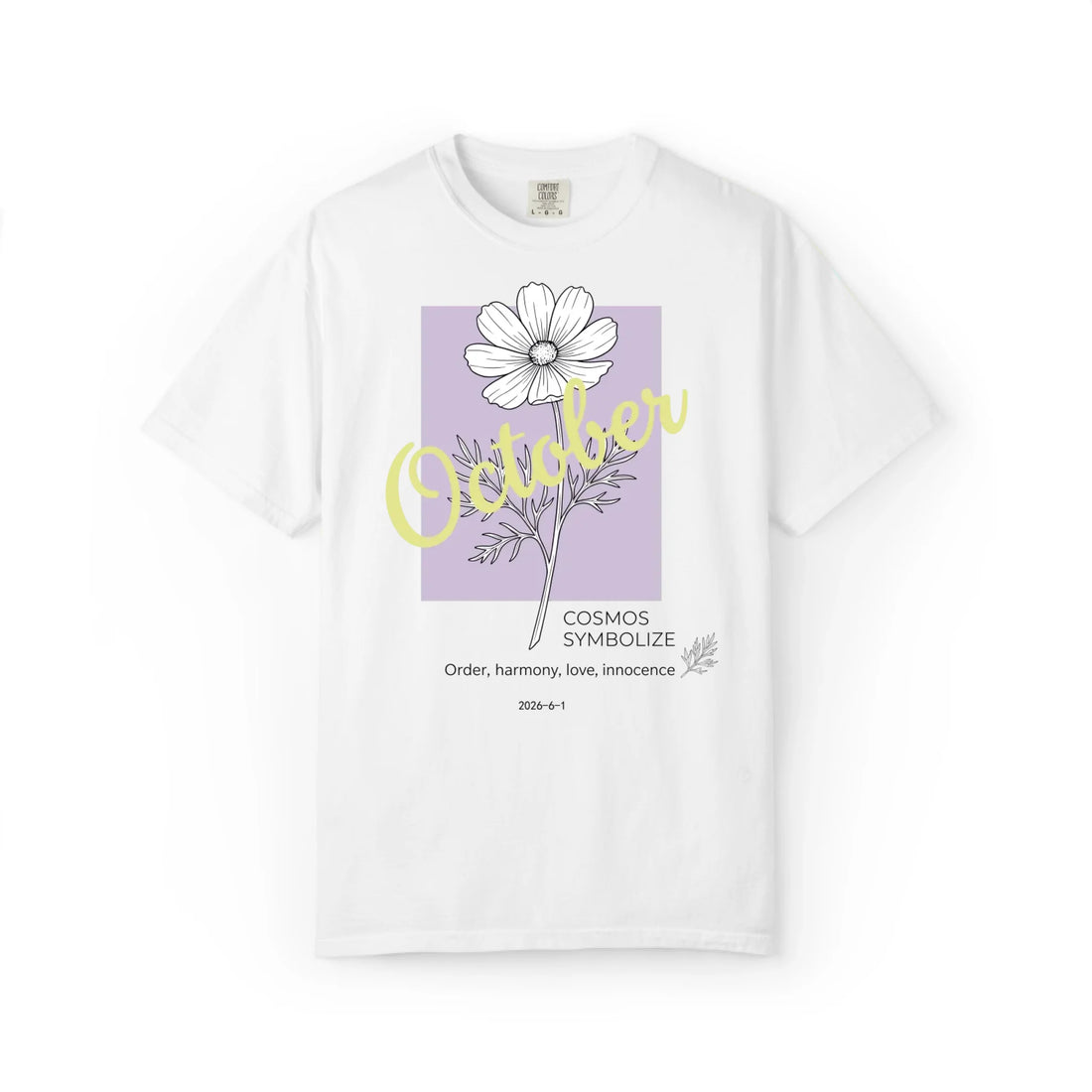 October Birth Flower: Cosmos Graphic Tee