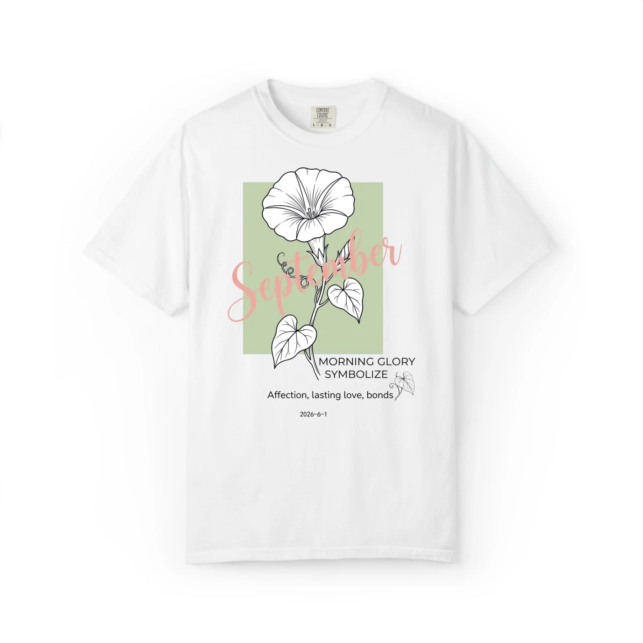 September Birth Flower: Morning Glory Graphic Tee
