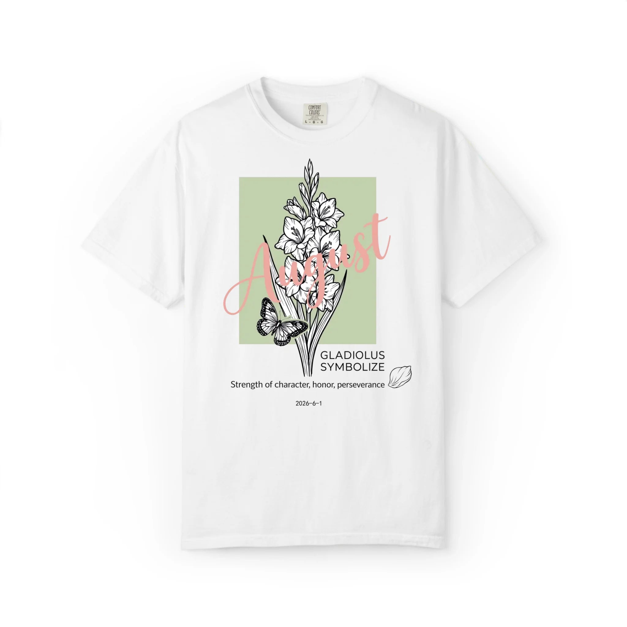 August Birth Flower: Gladiolus Graphic Tee