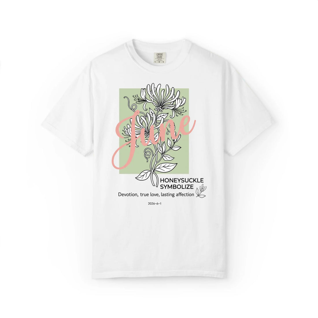 June Birth Flower: Honeysuckle Graphic Tee