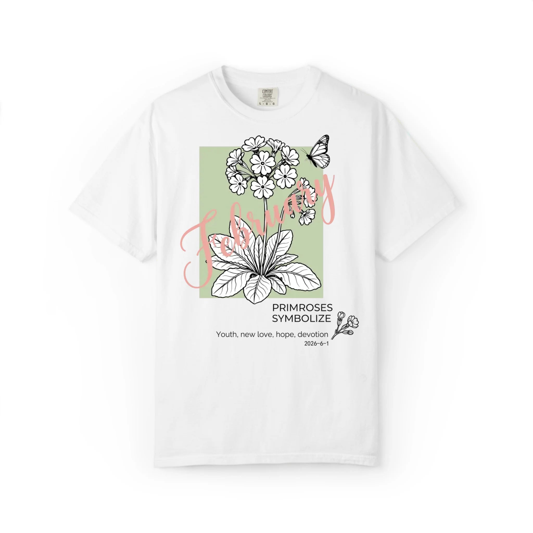 February Birth Flower: Primrose Graphic Tee