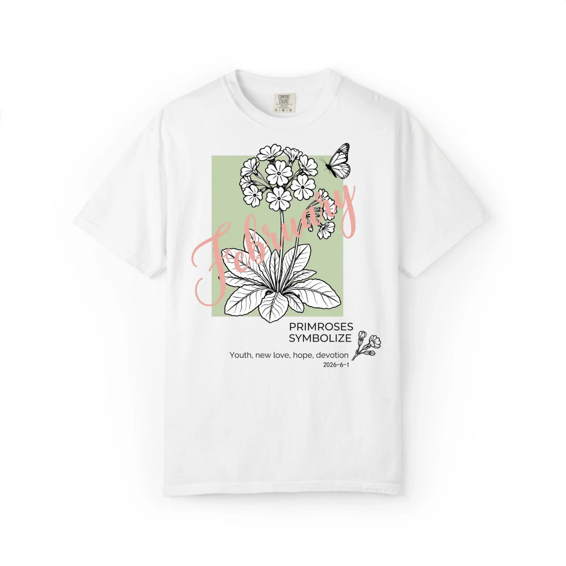 February Birth Flower: Primrose Graphic Tee