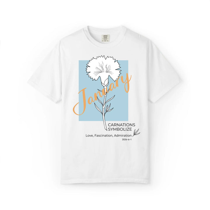 January Birth Flower: Carnation Graphic Tee