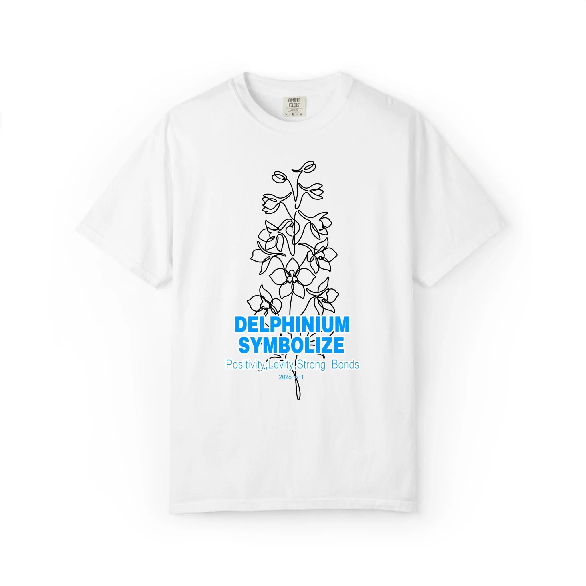 Twelve Blossoms: Delphinium Graphic Tee