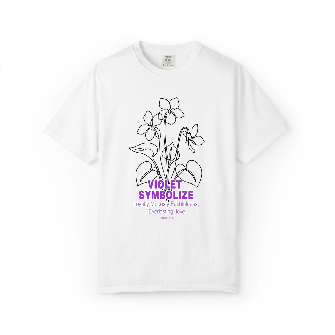 Twelve Blossoms: Violet Graphic Tee