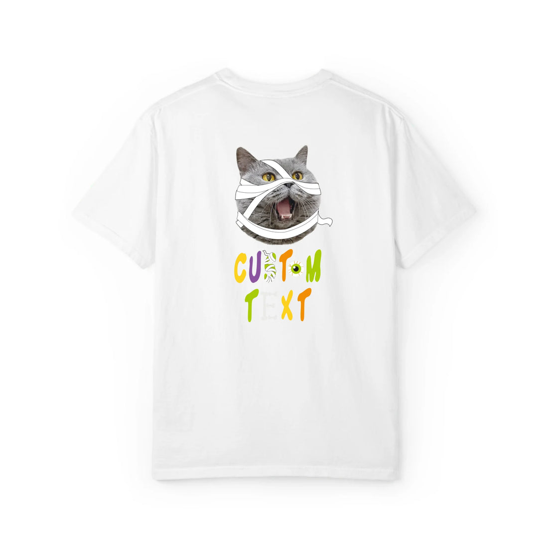 Custom Halloween Mummy Cat T-Shirt