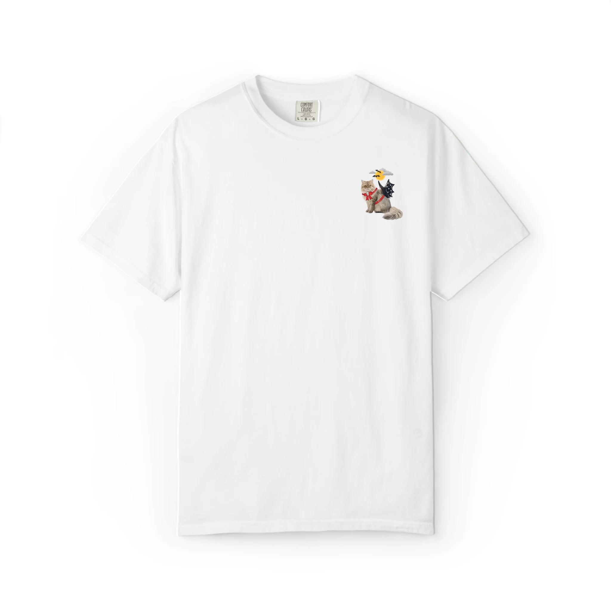 T-shirt personnalisé pour animal de compagnie avec masque de chauve-souris d’Halloween