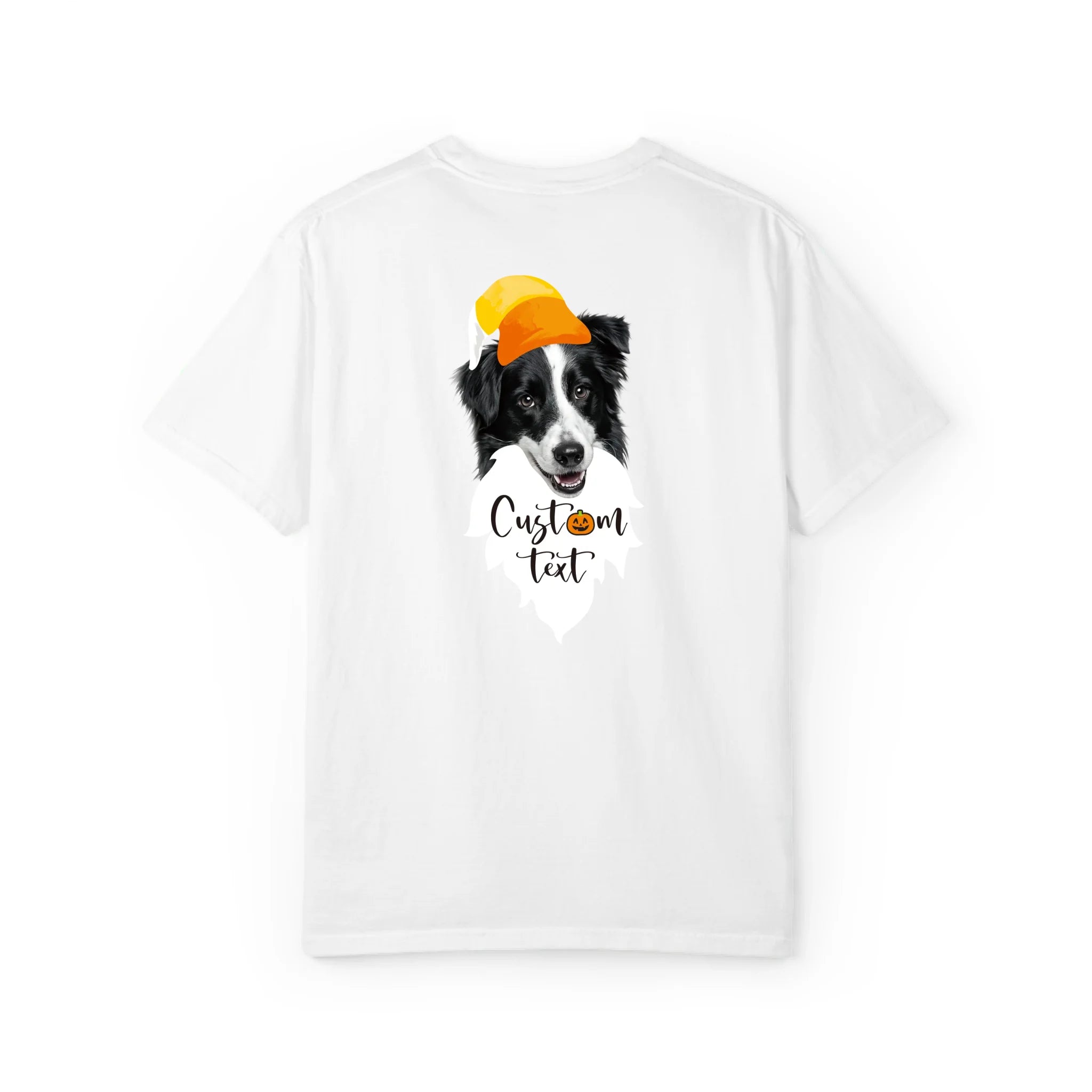 Custom Halloween Candy Corn Hat Pet T-Shirt