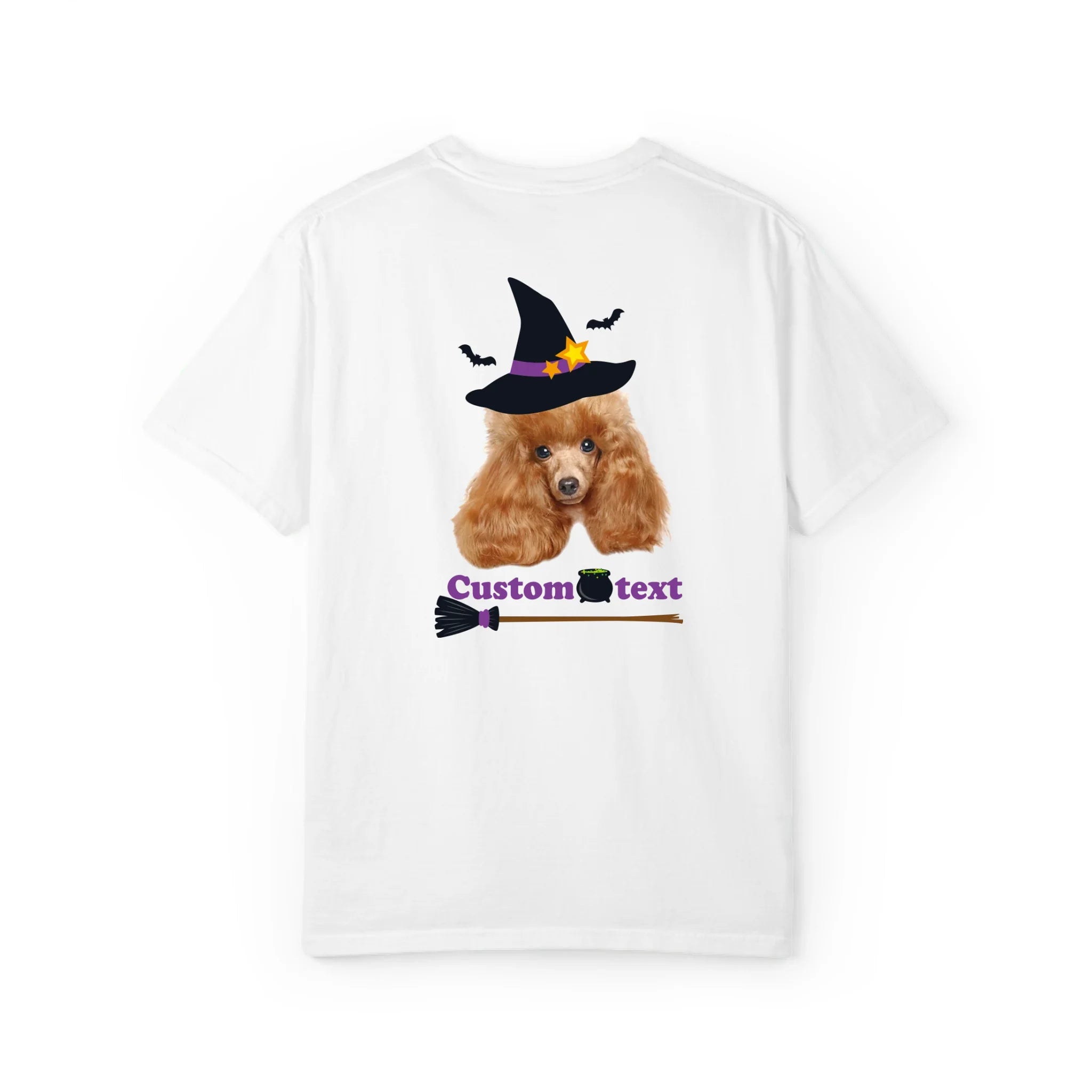 Custom Halloween Witch Hat Pet T-Shirt