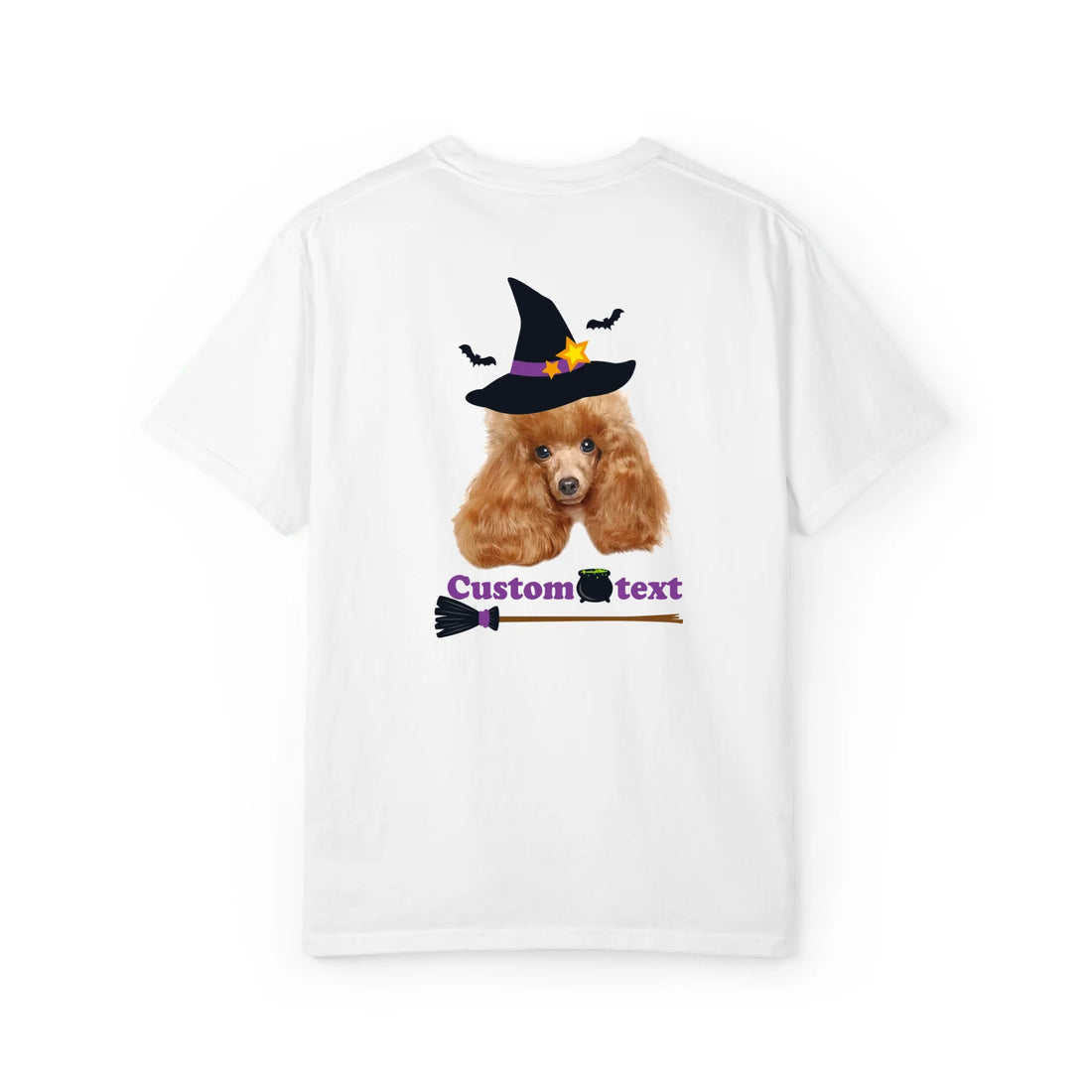 Custom Halloween Witch Hat Pet T-Shirt