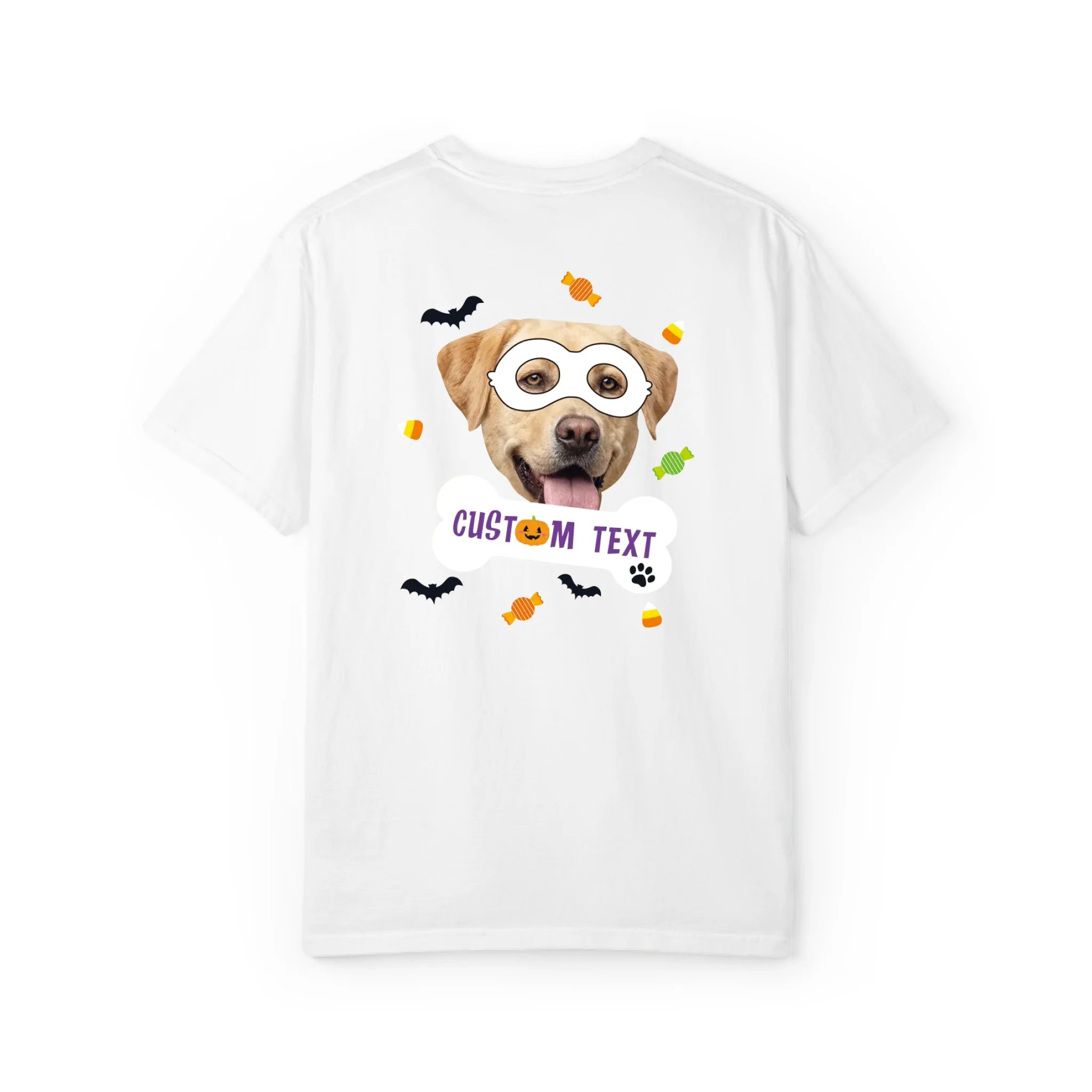 Custom Halloween Mask Pet T-Shirt