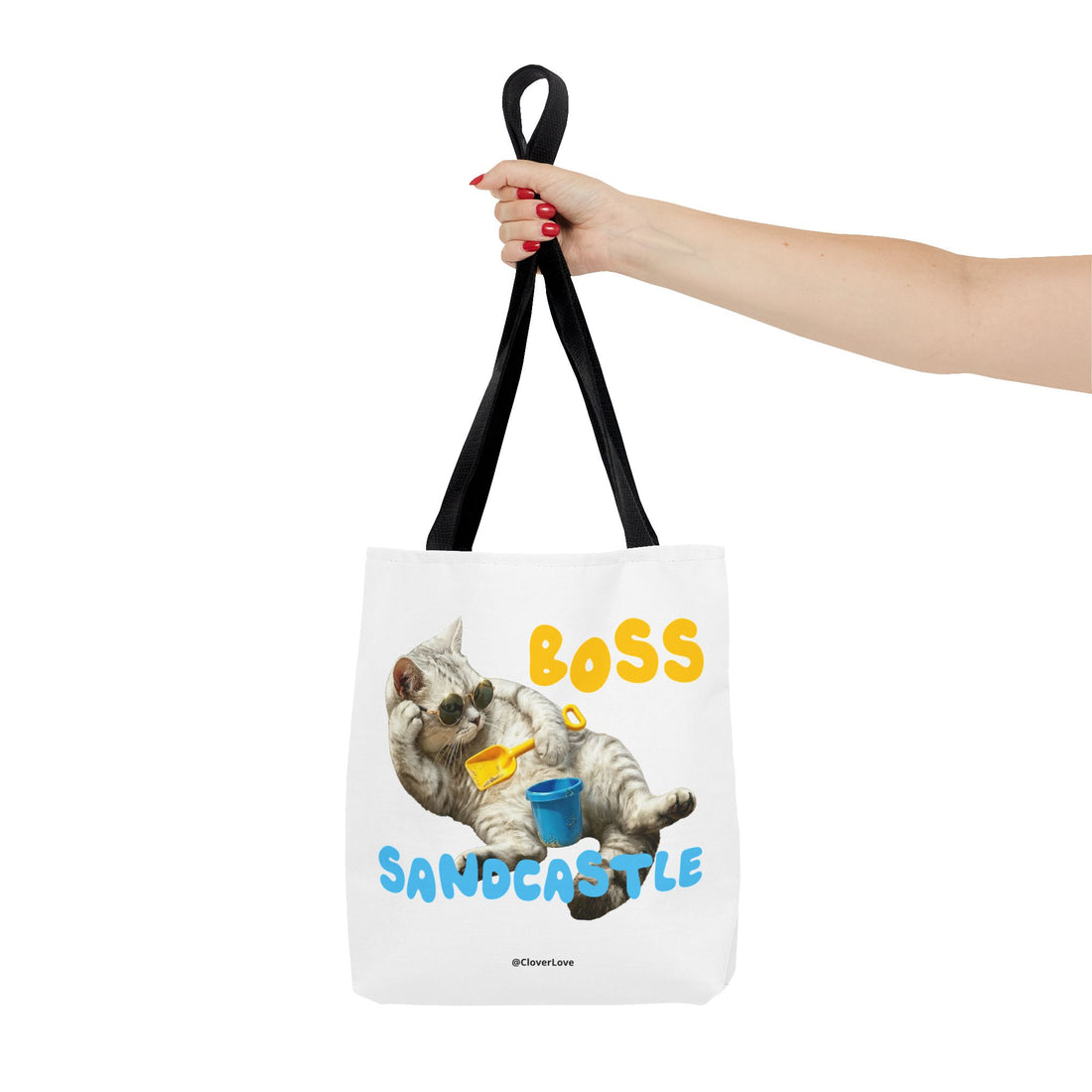 Funny Cat Tote Bag | Custom Pet Photo Personalized Canvas Bag