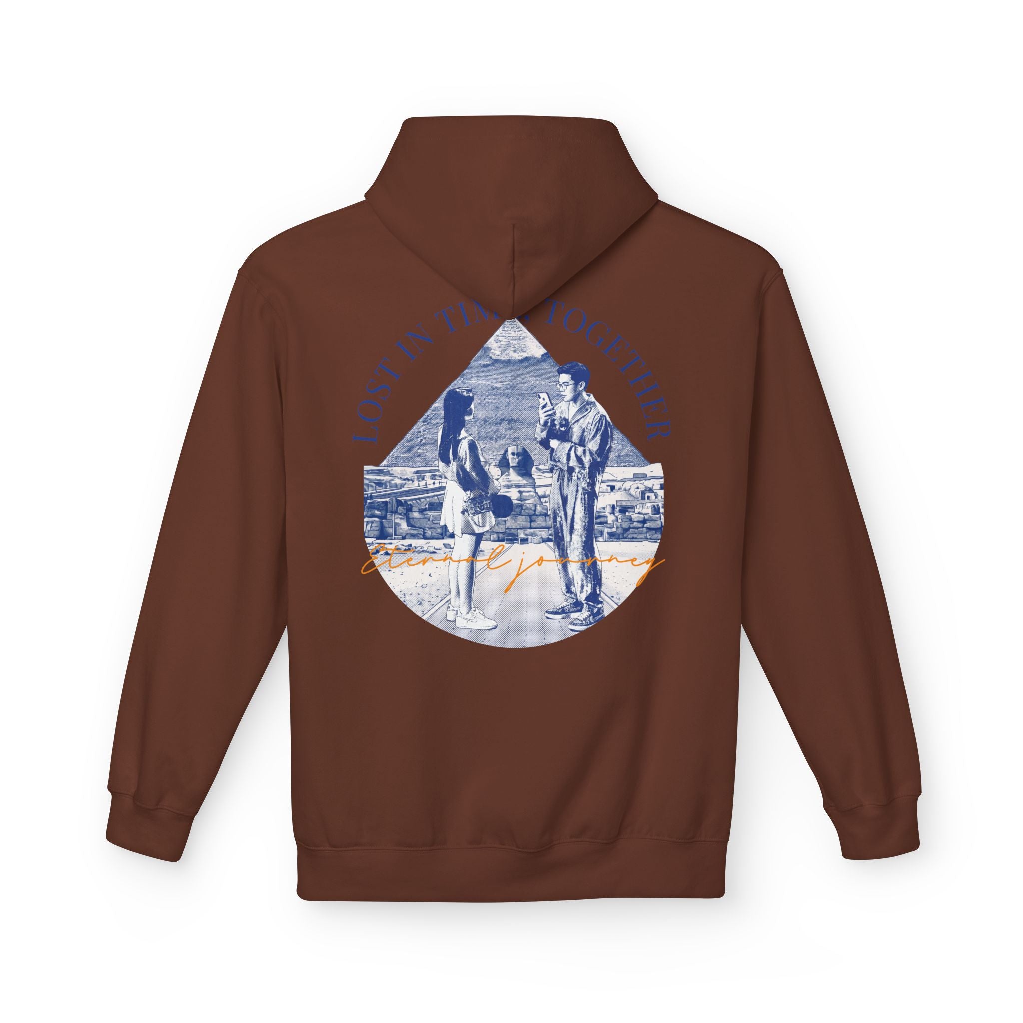 Vintage Travel Hoodie | Couple Landmark Graphic Sweatshirt