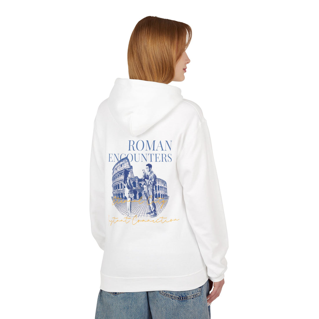 Roman Encounters Hoodie | Colosseum Travel Landmark Sweatshirt