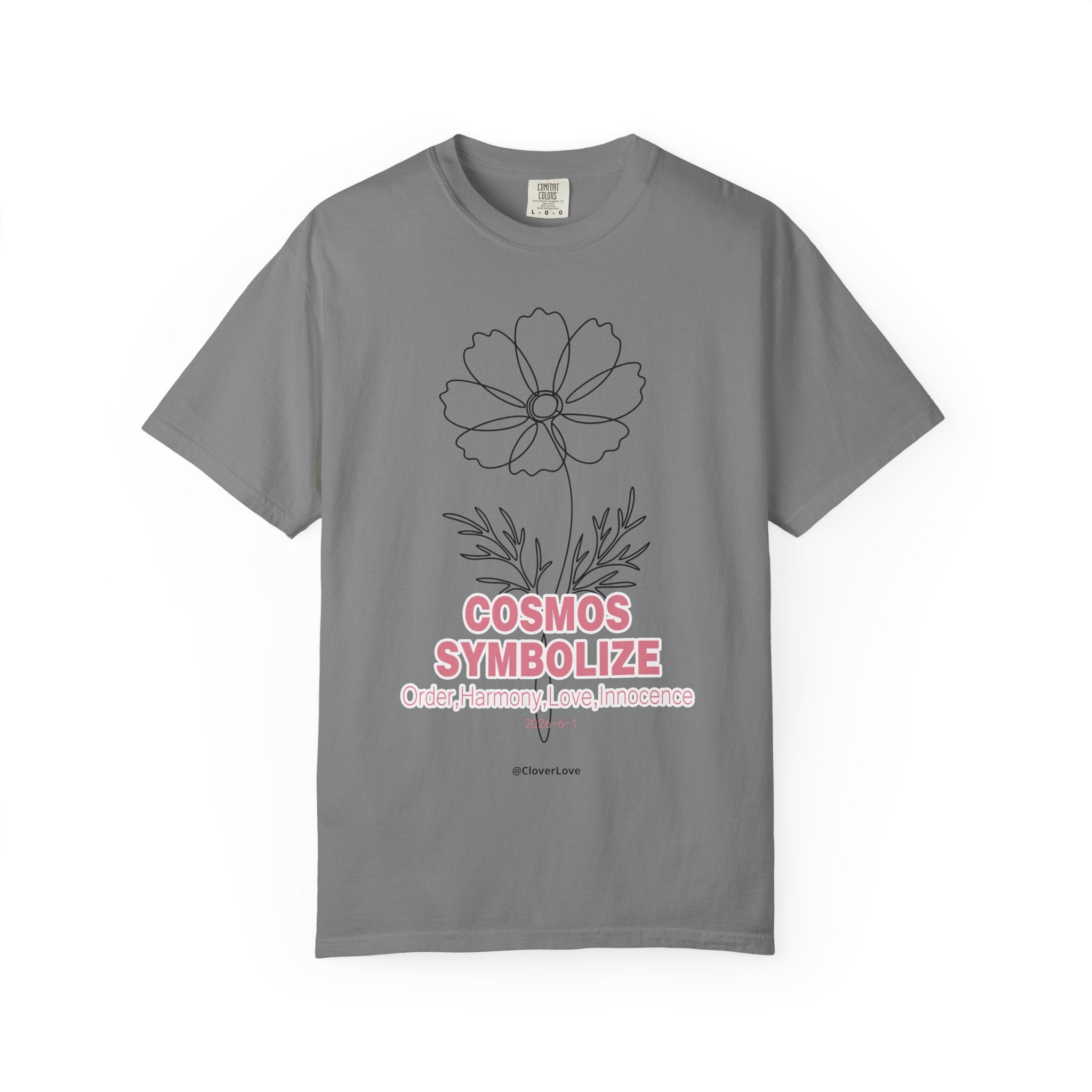 Cosmos Flower T-Shirt - Botanical Graphic Shirt for Flower Lovers