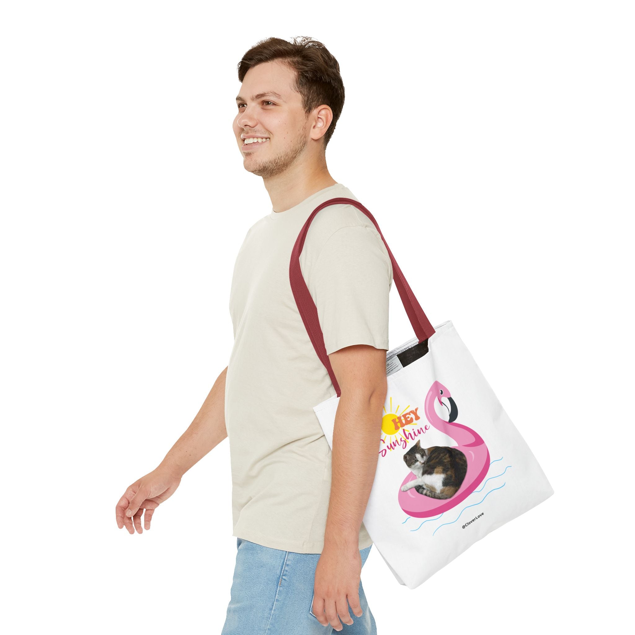 Custom Cat Tote Bag | Personalized Pet Photo Summer Bag