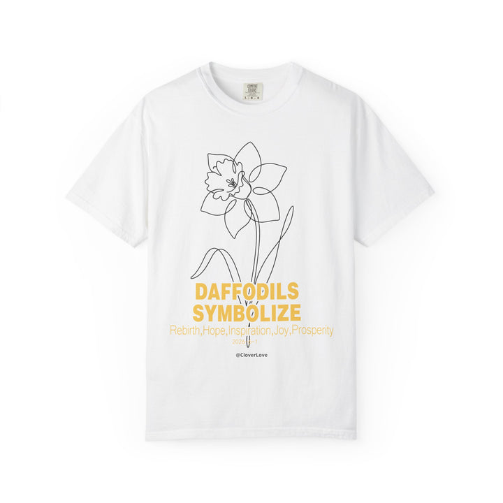 Daffodil Flower T-Shirt - Botanical Graphic Shirt for Flower Lovers