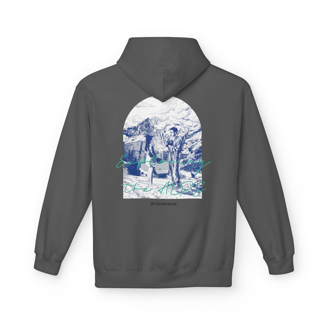 Mountain Travel Hoodie | Abenteuerlandschaft Grafik Pullover