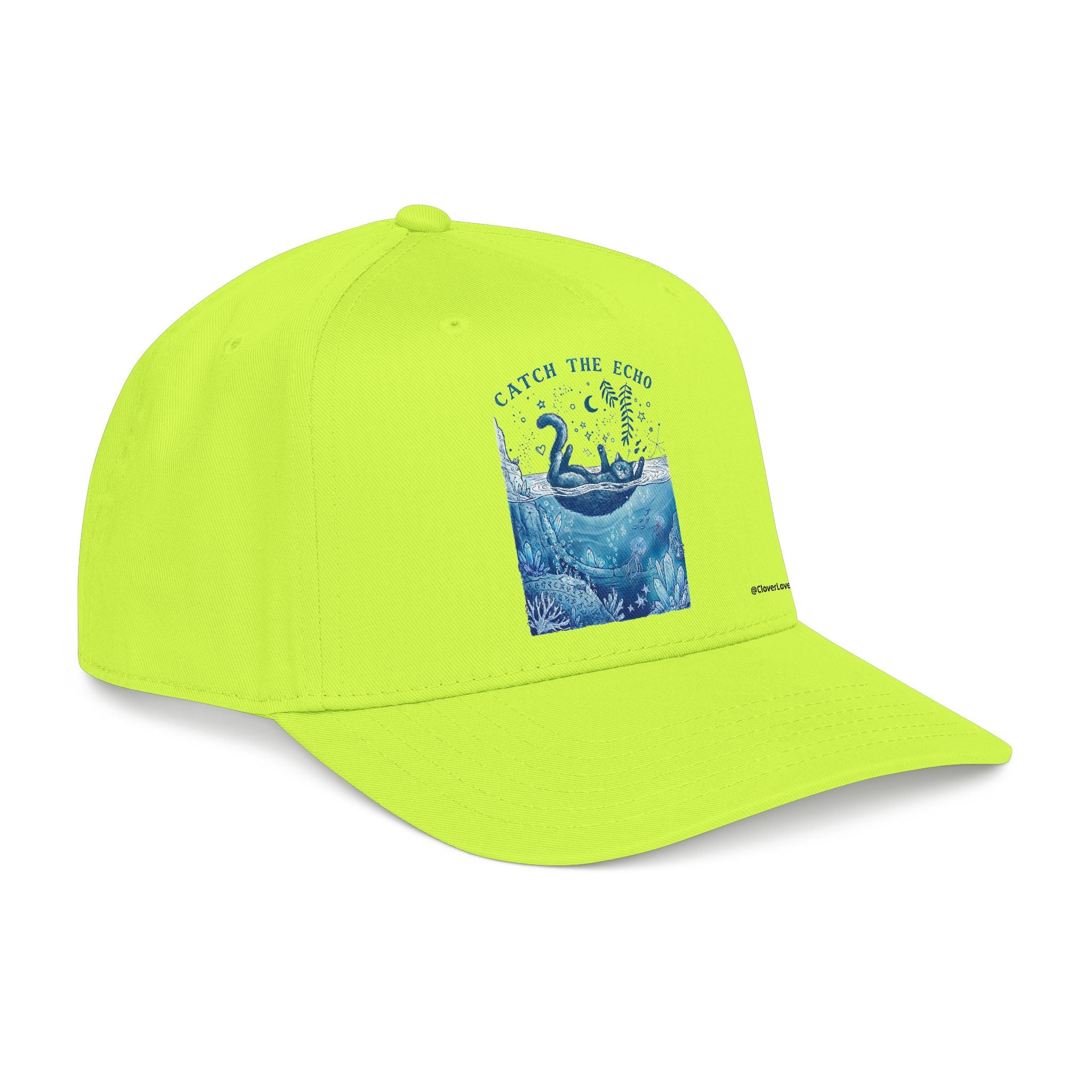 Ocean Cat Hat - Underwater Adventure Baseball Cap, Cute Cat Lover Gift, Marine Life Hat