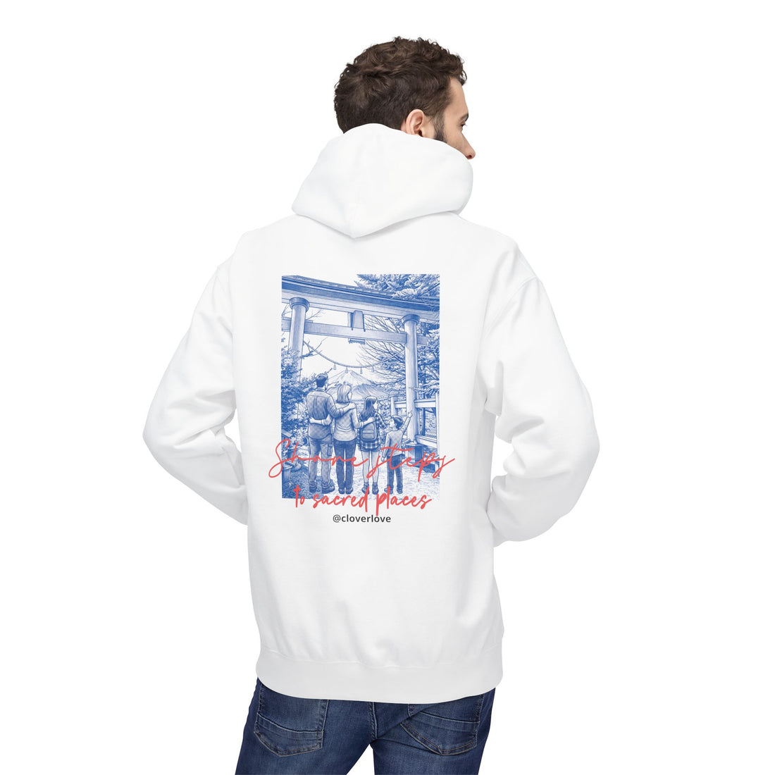 Sacred Places Hoodie | Vintage Reise-Wahrzeichen Sweatshirt