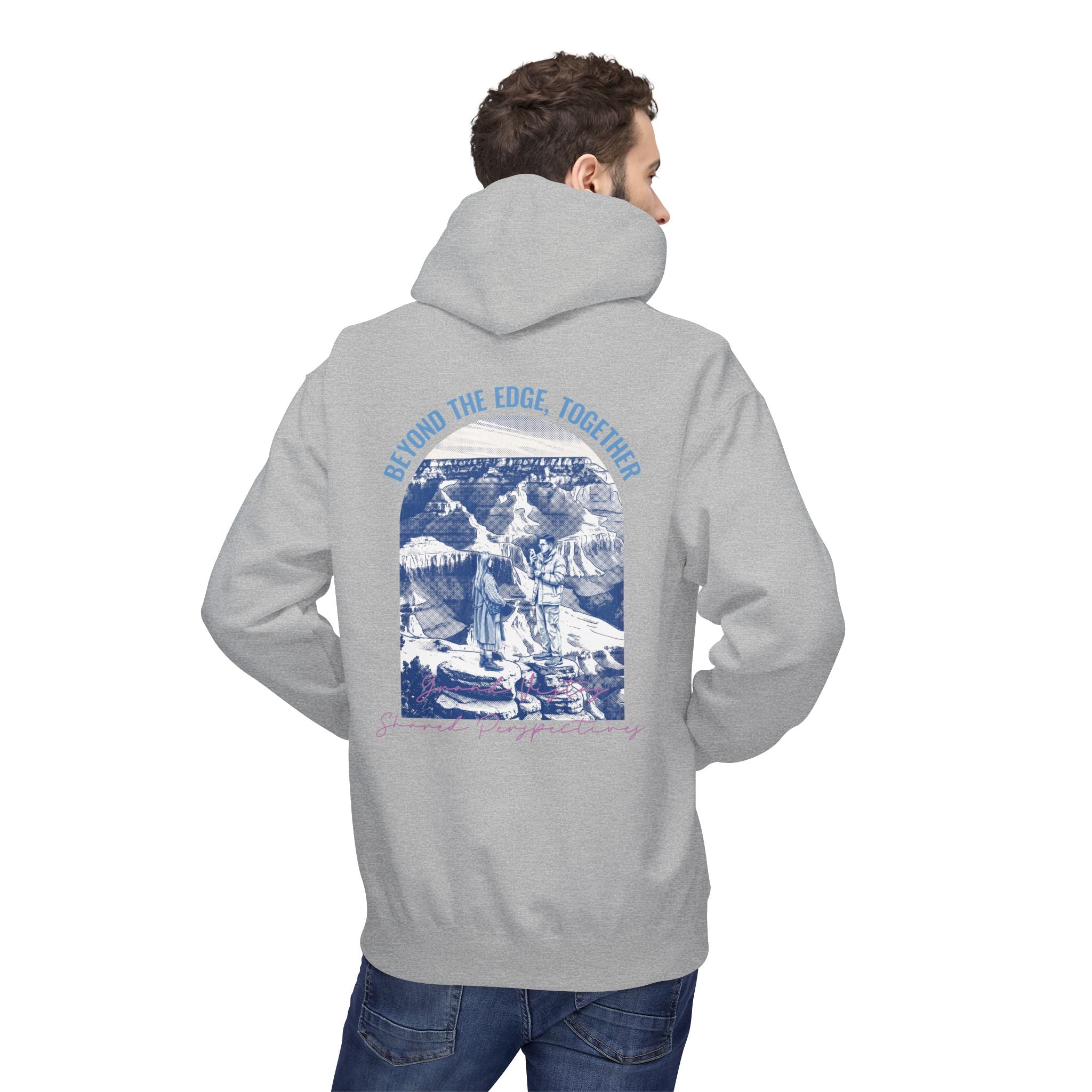Beyond The Horizon Custom Travel Hoodie, Scenic Landmark Couple Gift