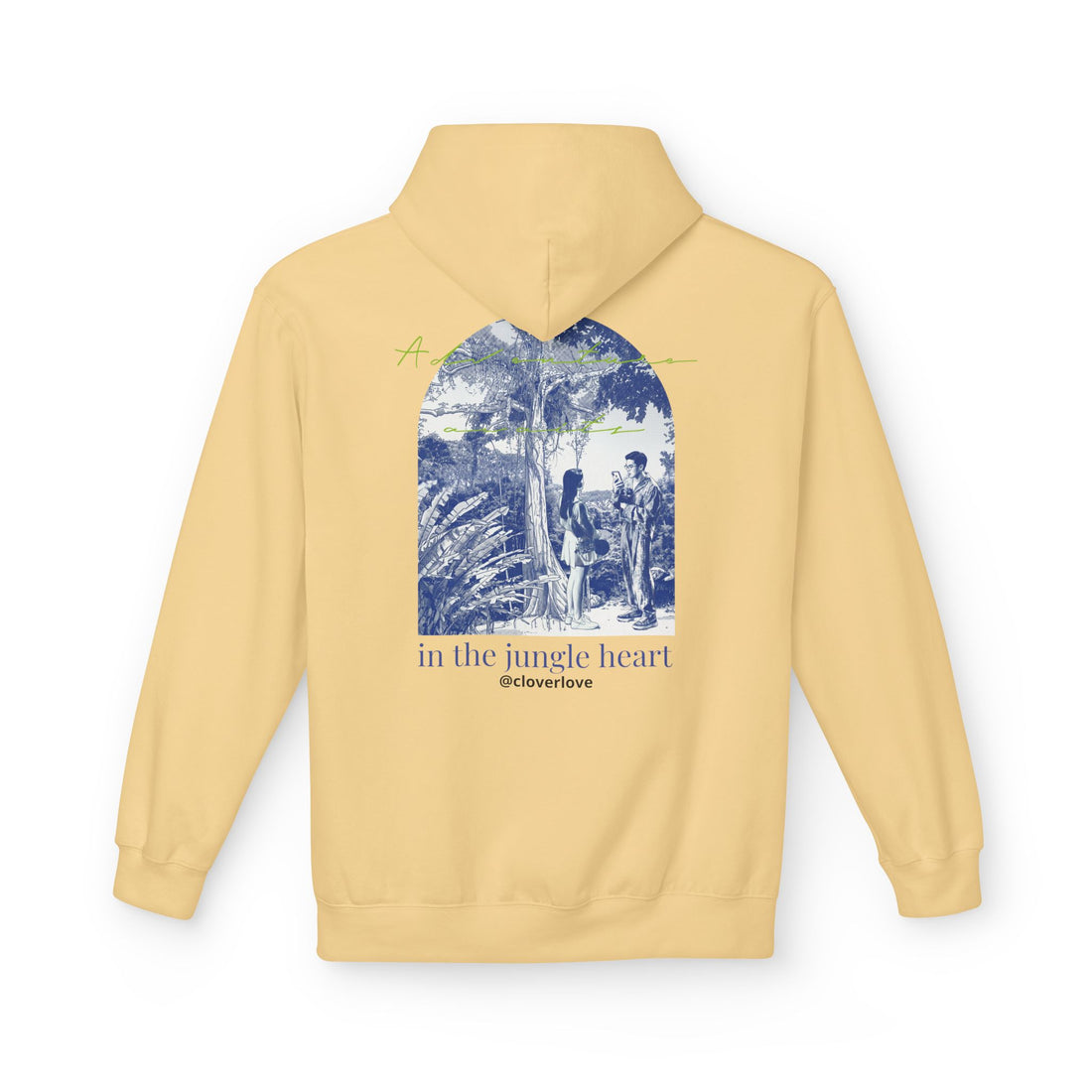 Dschungel-Abenteuer Hoodie – Vintage Tropical Travel Grafik Pullover Sweatshirt
