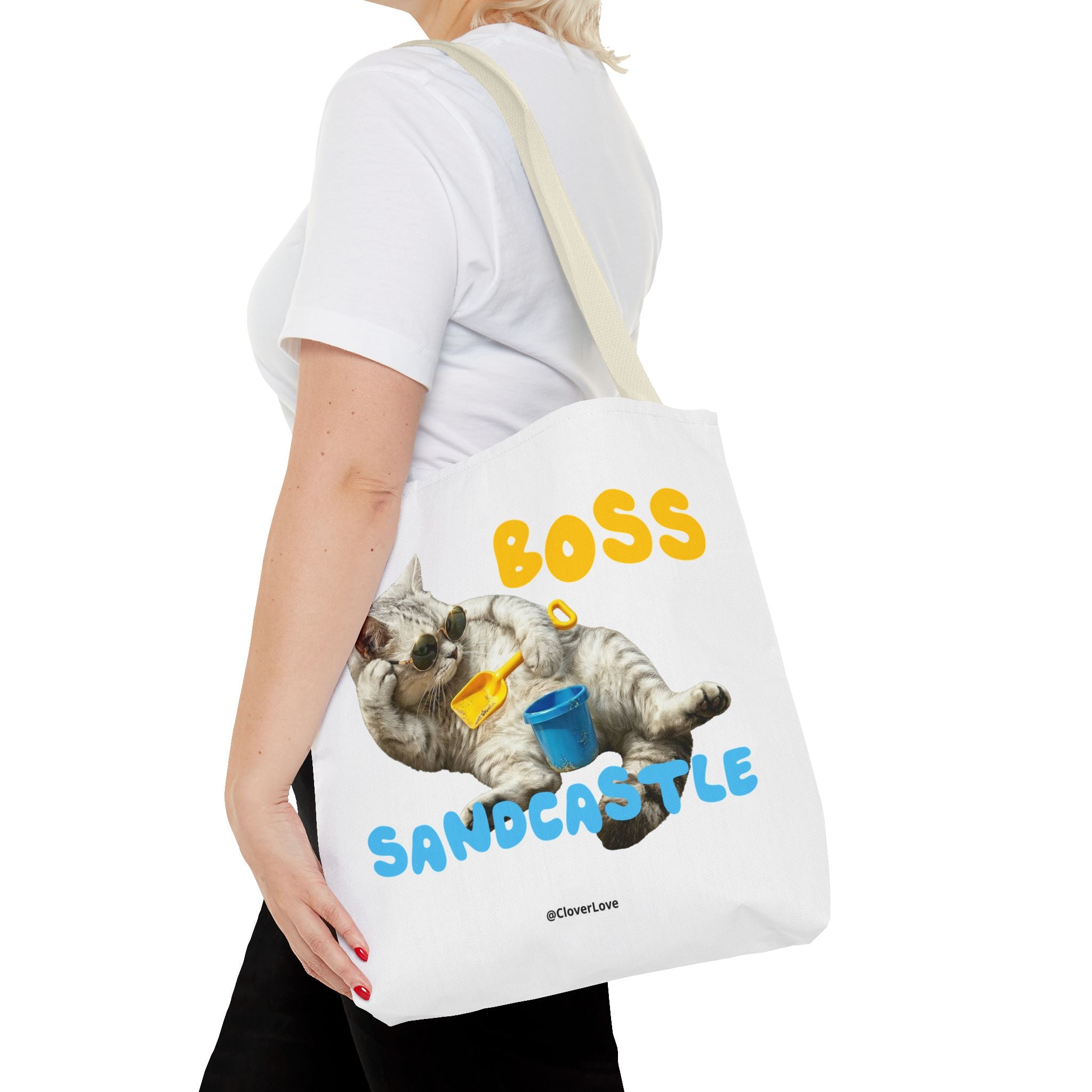 Funny Cat Tote Bag | Custom Pet Photo Personalized Canvas Bag