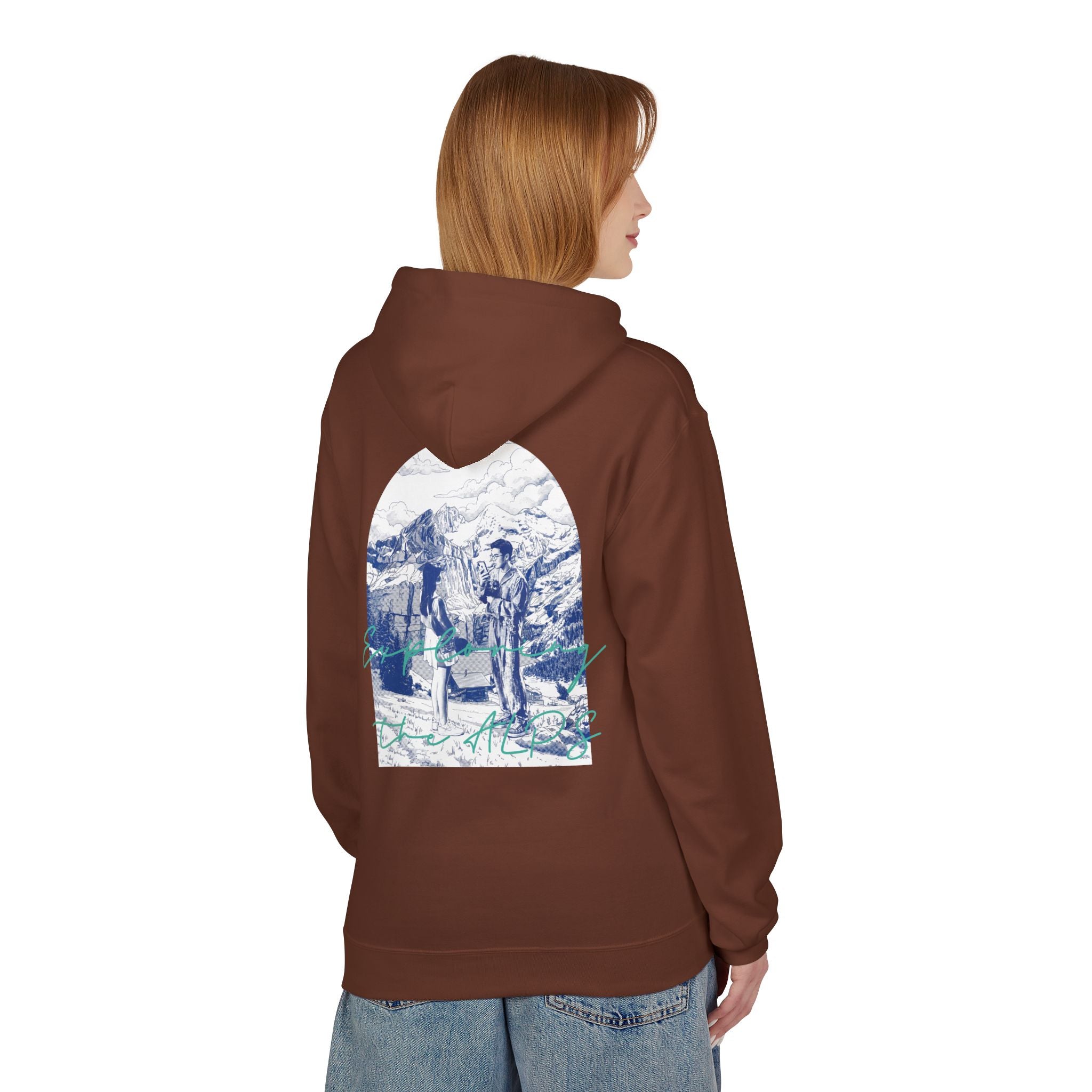 Mountain Travel Hoodie | Adventure Landscape Graphic Pullover