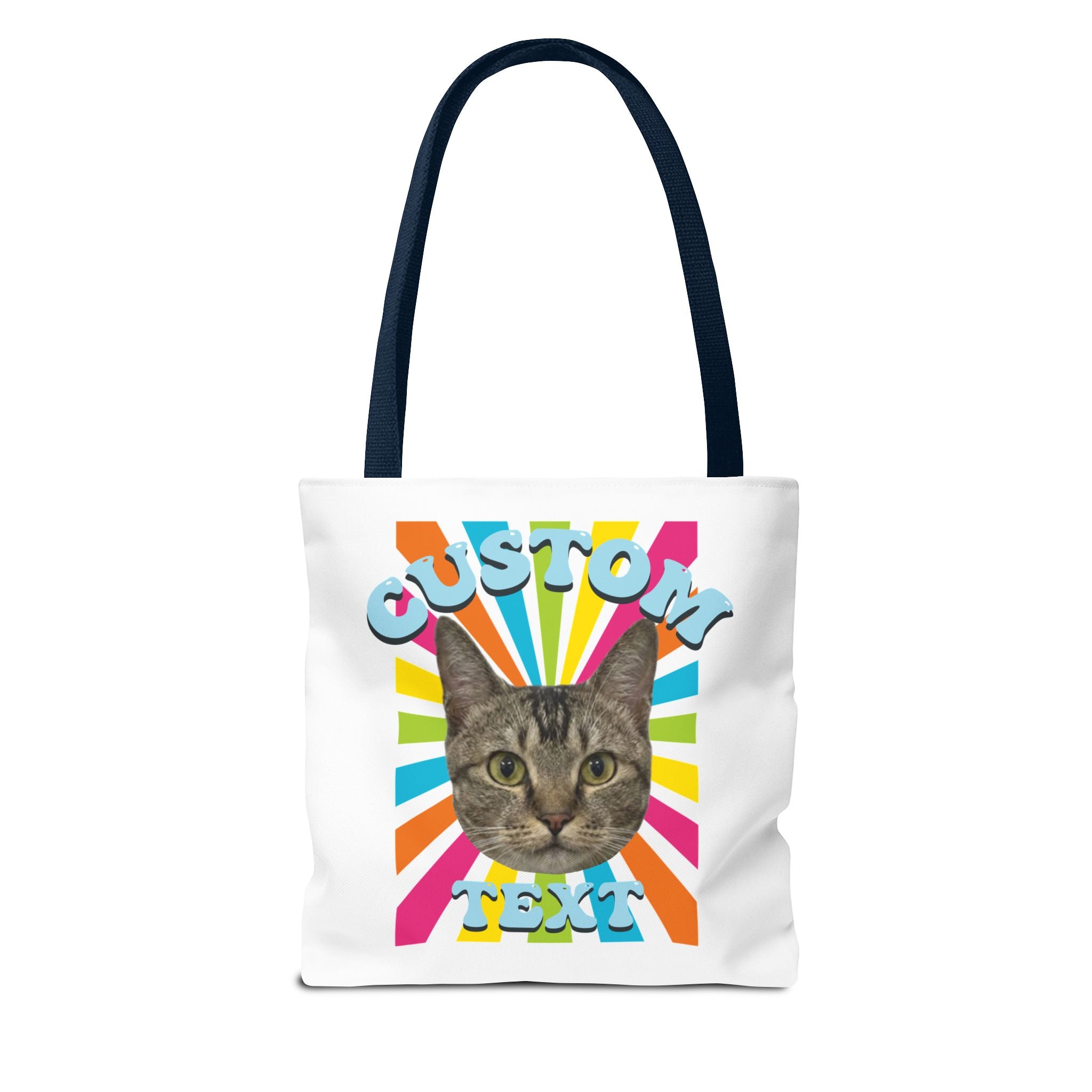 Custom Cat Tote Bag | Personalized Pet Photo Canvas Bag