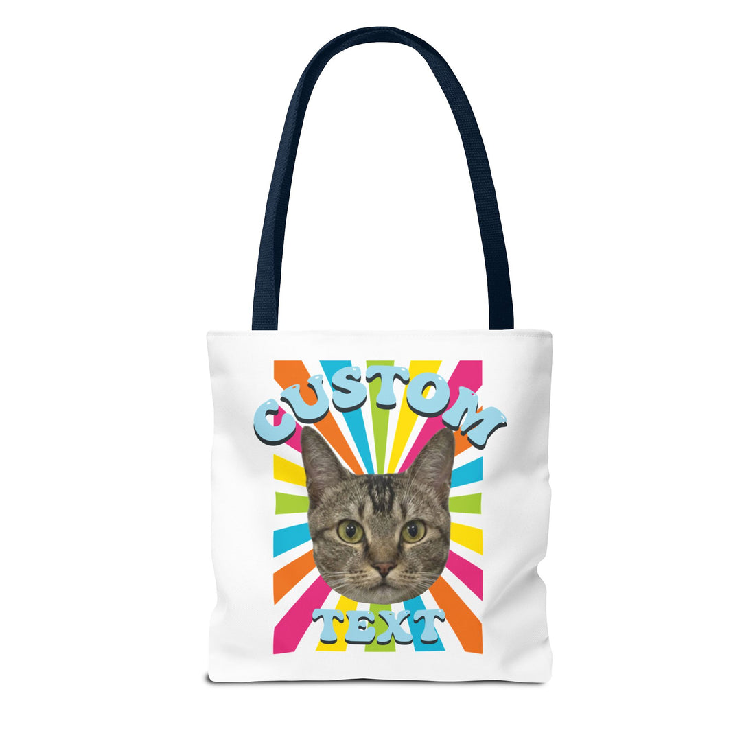 Custom Cat Tote Bag | Personalized Pet Photo Canvas Bag