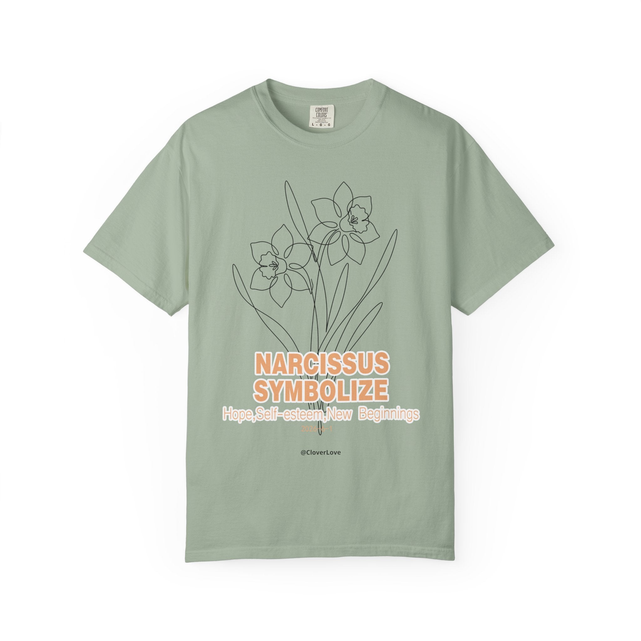 Narcissus Flower T-Shirt - Botanical Graphic Shirt for Flower Lovers