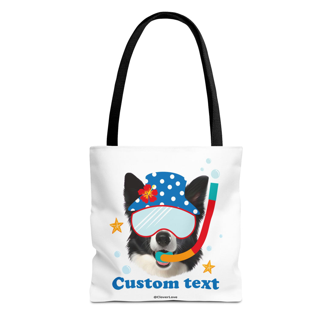 Custom Dog Tote Bag | Personalized Pet Photo Summer Canvas Bag