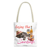 Summer Cat Tote Bag | Personalized Cat Photo Canvas Bag