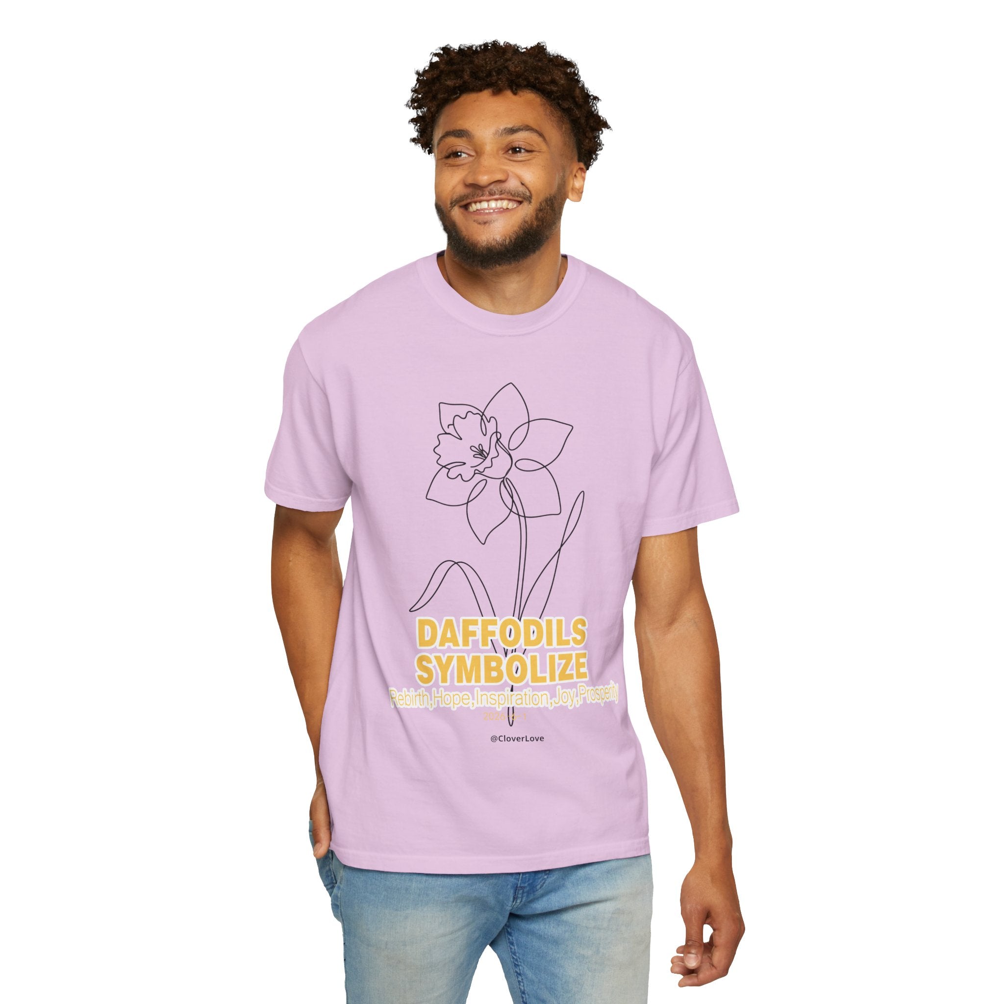 Daffodil Flower T-Shirt - Botanical Graphic Shirt for Flower Lovers