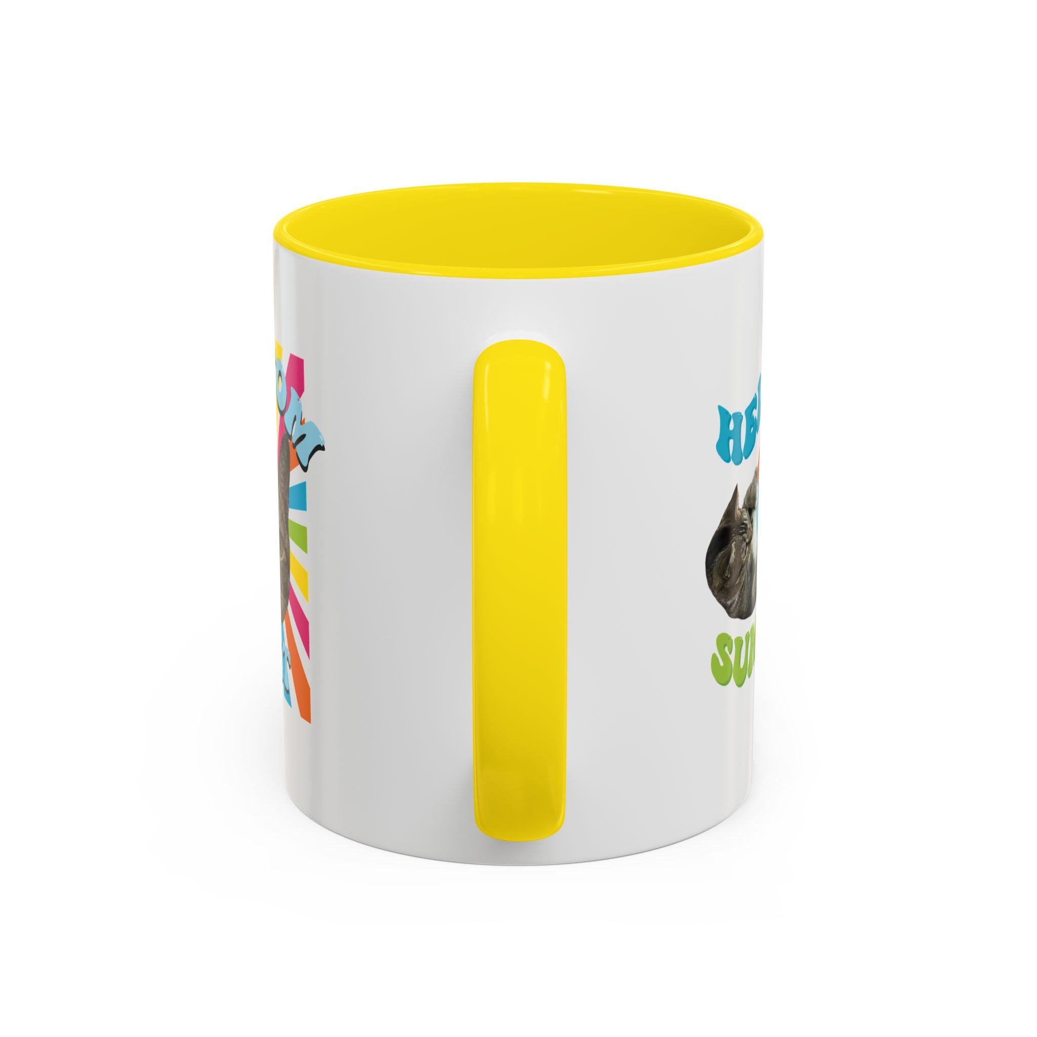 Retro Custom Cat Mug | Personalized Pet Photo Coffee Cup With Custom Text