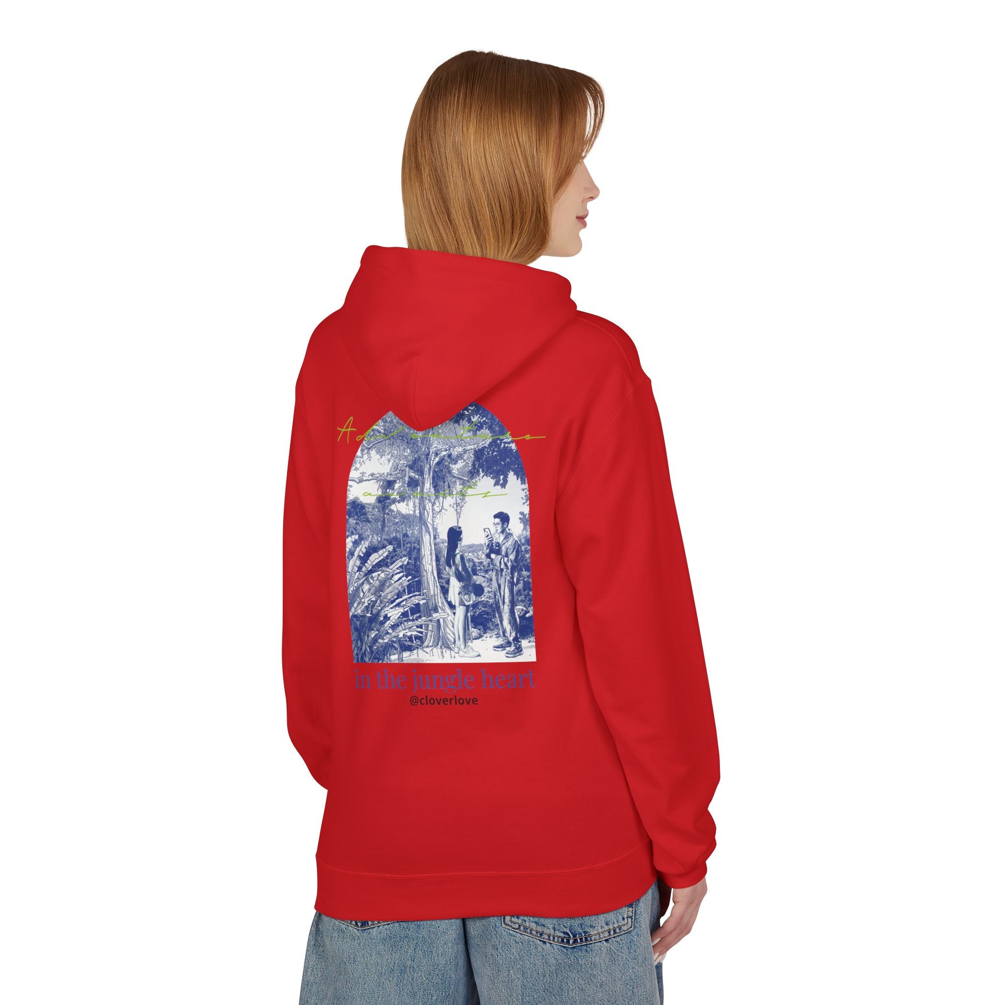 Dschungel-Abenteuer Hoodie – Vintage Tropical Travel Grafik Pullover Sweatshirt