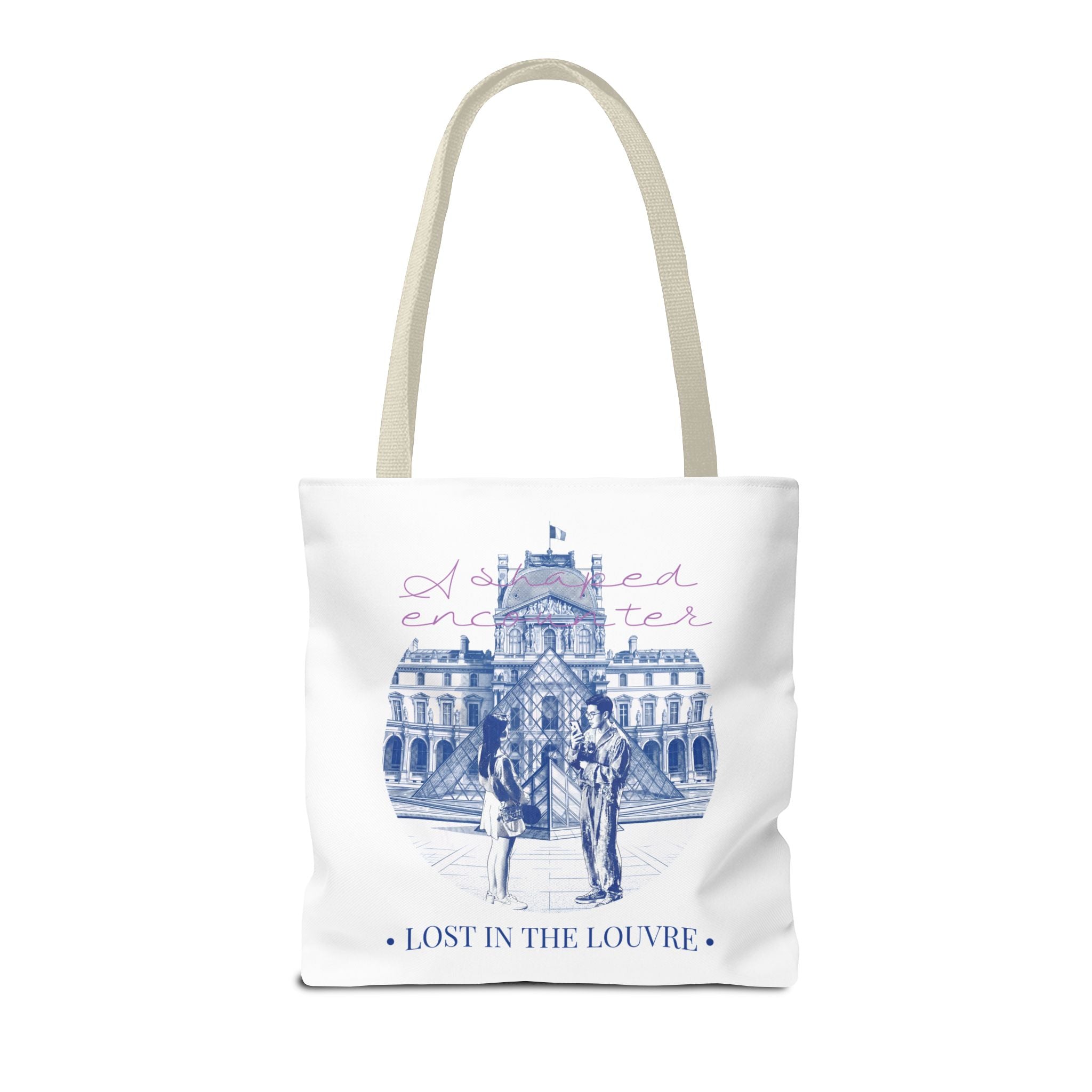 Louvre Paris Tote Bag | Vintage Museum Travel Canvas Bag