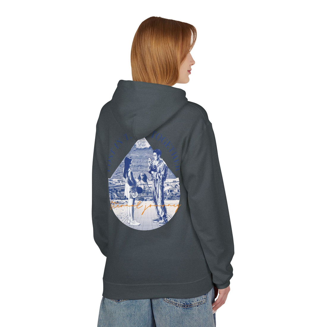 Vintage Travel Hoodie | Couple Landmark Graphic Sweatshirt