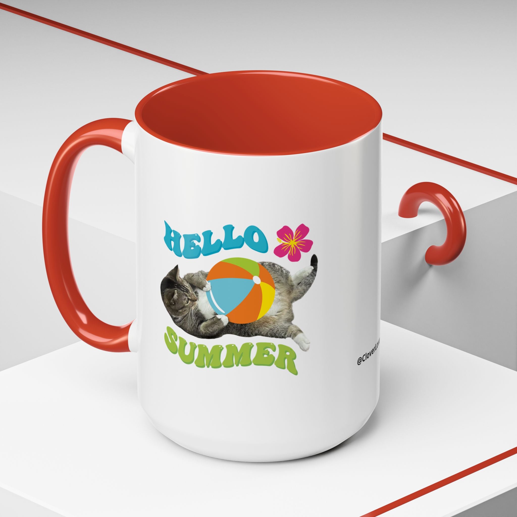 Retro Custom Cat Mug | Personalized Pet Photo Coffee Cup With Custom Text