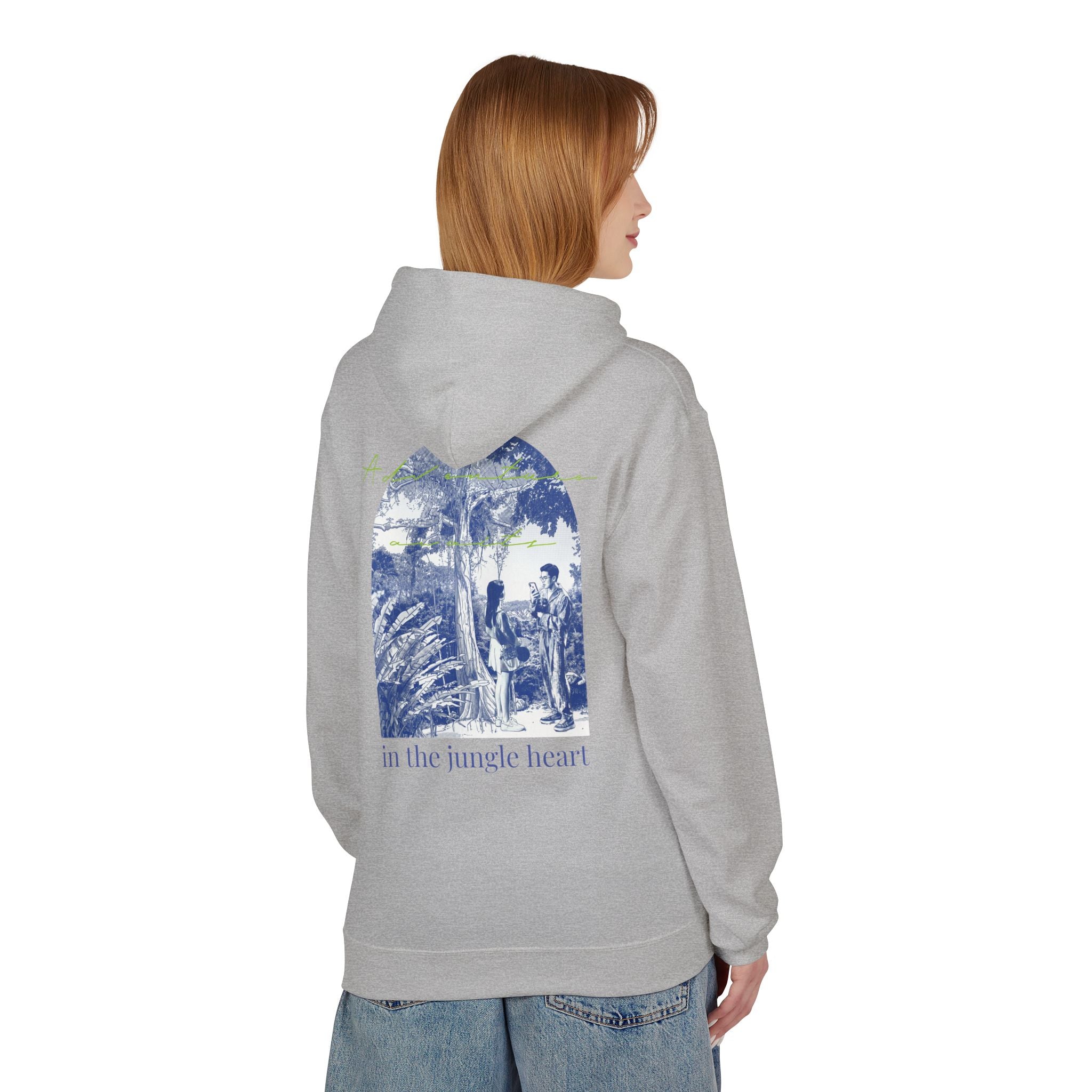 Jungle Adventure Hoodie – Vintage Tropical Travel Graphic Pullover Sweatshirt