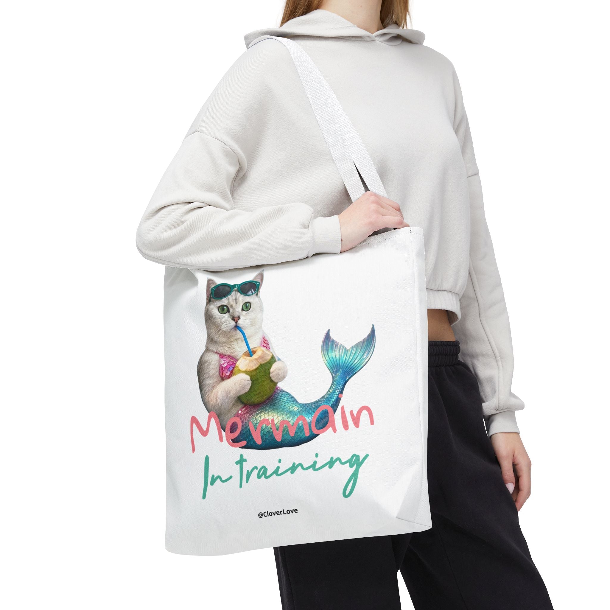 Custom Cat Tote Bag | Personalized Cat Photo Summer Canvas Bag