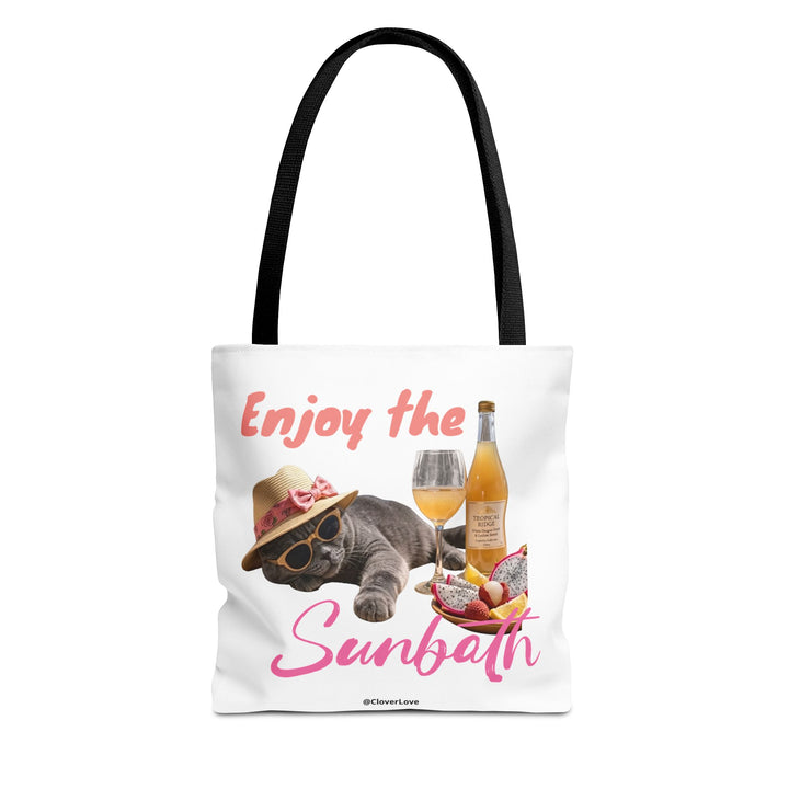 Summer Cat Tote Bag | Personalized Cat Photo Canvas Bag