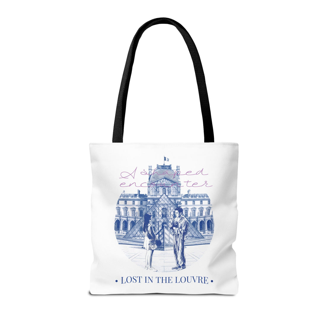 Louvre Paris Tote Bag | Vintage Museum Travel Canvas Bag