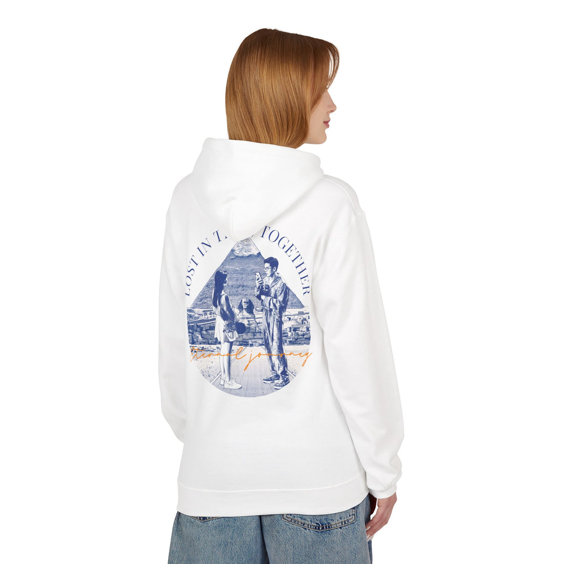 Vintage Travel Hoodie | Couple Landmark Graphic Sweatshirt